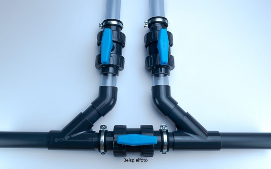 PVC-U Pool Bypass Set 45 Grad Plimex